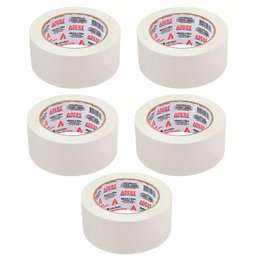 Kit 5 Fitas Crepe Uso Geral 48mm x 50m Adere - 1