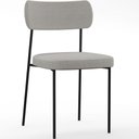 Ver imagem 2 de Kit 04 Cadeiras Estofada de Jantar Melina F01 Linho Cinza