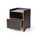 Ver imagem 5 de Mesa de Cabeceira 1 Gaveta com Nicho Cindy - Preto