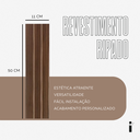 Ver imagem 5 de Placa Painel Ripado Decorativo Inspirazzo Kit com 80 Placas:freijó