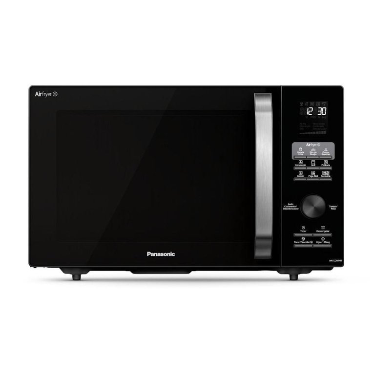 Micro-ondas Air Fryer Panasonic 30L 4 em 1 Preto NN-CD89NBRUN - 127