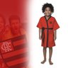 Roupão de Banho Infantil Time Futebol Aveludado Piscina - 1