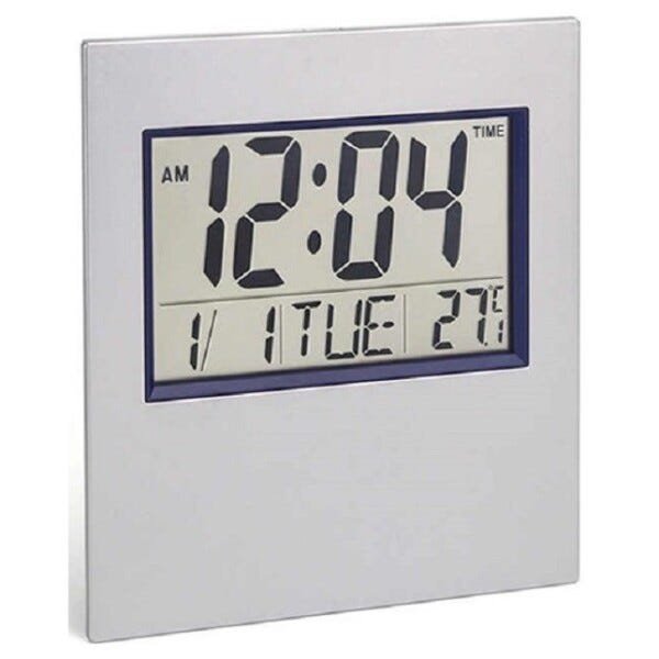 Relógio Digital Parede e Mesa Termômetro Calendário - 4