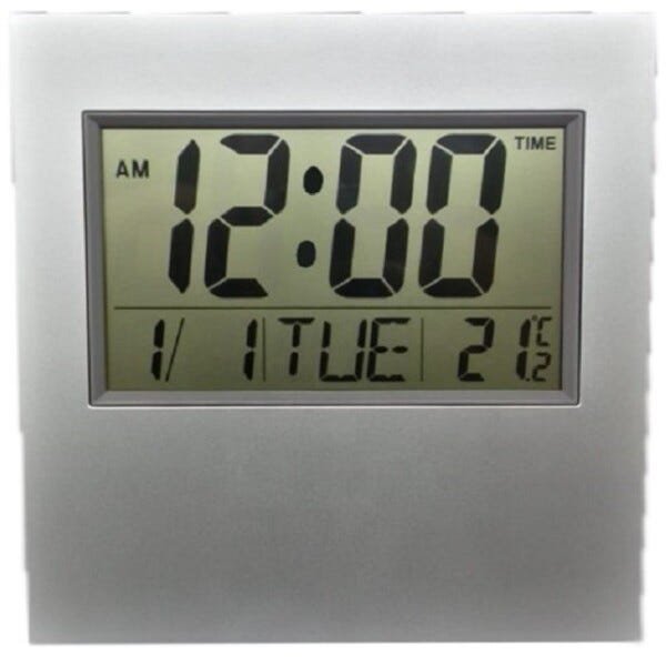 Relógio Digital Parede e Mesa Termômetro Calendário - 1