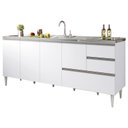 Ver imagem 1 de Gabinete Balcão para Pia 2 Metro com Gavetão Branco