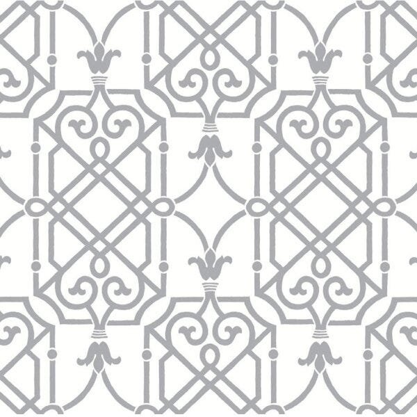 Papel de Parede Vinílico Rolo Black e White AB2146 Porto Design - 1