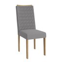 Ver imagem 5 de Conjunto Sala de Jantar Verbana Kappesberg 6 Cadeiras Veludo Titanio