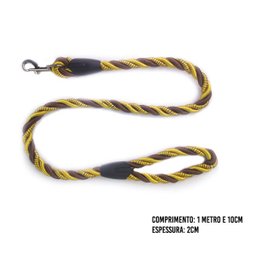 Guia Corda de Nylon Trançada Cachorro Grande Medio Porte Reforçada Passeio Pets Grossa Corrente - 7