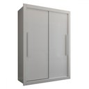 Ver imagem 3 de Guarda-roupa Solteiro Cardiff 2 Portas 2 Gavetas Branco - Panorama Móveis
