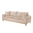 Ver imagem 4 de Sofá Fixo Orfeu até 4 Lugares Luxo 220cm Castellar Móbile Bege Claro