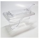 Ver imagem 4 de Conj 6 Cubas em Policarbonato 1/9x100 Ml 900 Ml + 6 Tampas 1/9 com Flip, Dobradiça e Abertura Cambro