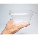 Ver imagem 6 de Conj 6 Cubas em Policarbonato 1/9x100 Ml 900 Ml + 6 Tampas 1/9 com Flip, Dobradiça e Abertura Cambro