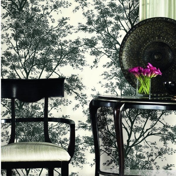 Papel de Parede Vinílico Rolo Black e White YV9012 Porto Design - 2