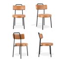 Ver imagem 1 de Kit 4 Cadeiras Escritório Ster Couro Sintetíco Whisky - Vallisa Decor