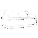 Ver imagem 2 de Sofá Decorativo Sala de Estar Lily 2 Lugares 180cm Couro Café - Gran Belo