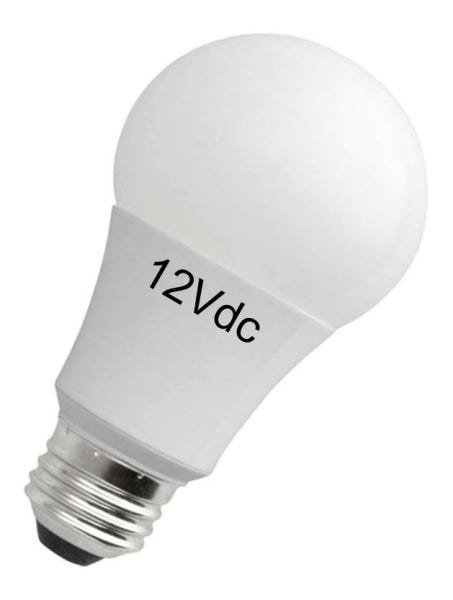Lâmpada de LED Bulbo 9W E27 para Bateria 12V de Painel Solar