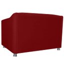 Ver imagem 3 de Namoradeira Decorativa Tilla Pés Cromados Suede Bordô - Ds Estofados