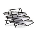 Ver imagem 3 de Organizador Escritório Mesa Bandeja Documentos Papel Triplo