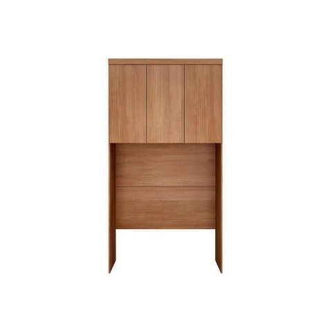 Modulado de Quarto Armário Ponte Aéreo Solteiro Rizon-linea C- 3 Portas Cumaru - Novo Horizonte