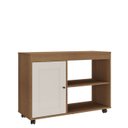 Ver imagem 2 de Rack para Tv 42 Pol 1p 91 Cm com Rodízios Cinamomo Off White Arly