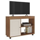 Ver imagem 1 de Rack para Tv 42 Pol 1p 91 Cm com Rodízios Cinamomo Off White Arly