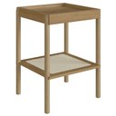 Ver imagem 1 de Mesa Lateral com Prateleira Pés Madeira Arlo A10 Hanover - Mpozenato