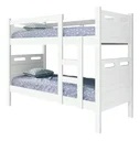 Ver imagem 1 de Beliche Solteiro MDF com 2 Colchões D20 188x88 Guarda Corpo Escada Transforma em 2 Camas:Branco