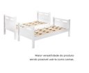 Ver imagem 5 de Beliche Solteiro MDF com 2 Colchões D20 188x88 Guarda Corpo Escada Transforma em 2 Camas:Branco
