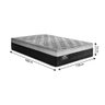 Cama Box Casal Colchão Espuma 138x188x69cm Top Black Gazin Preto / Branco 130kg Por Pessoa - 4