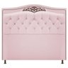 Cabeceira Estofada Yasmim 140 cm Casal Corano Rosa Bebê - ADJ Decor - 1