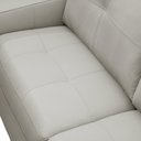 Ver imagem 7 de Sofá Decorativo Mendes 2 Lugares Sala de Estar 205cm Pés em Madeira Couro Off White G88 - Gran Belo