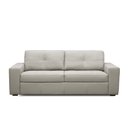 Ver imagem 2 de Sofá Decorativo Mendes 2 Lugares Sala de Estar 205cm Pés em Madeira Couro Off White G88 - Gran Belo