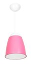 Ver imagem 1 de Kit 3 Pendente Ananda Poptem Rosa Bebê Lustre Luminária 21cm Sala