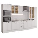 Ver imagem 6 de Cozinha Completa Milla Element 17 Portas 3 Gavetas MDF 380cm Branco