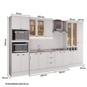 Ver imagem 4 de Cozinha Completa Milla Element 17 Portas 3 Gavetas MDF 380cm Branco