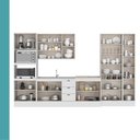 Ver imagem 5 de Cozinha Completa Milla Element 17 Portas 3 Gavetas MDF 380cm Branco