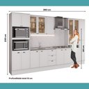 Ver imagem 7 de Cozinha Completa Milla Element 17 Portas 3 Gavetas MDF 380cm Branco