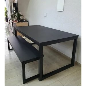 Mesa Estilo/Modelo Industrial com 1 banco (1,80 x 0,90)