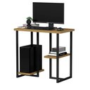 Ver imagem 7 de Mesa para Computador Mali 76cm com Prateleiras Estilo Industrial Freijó/preto