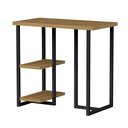 Ver imagem 6 de Mesa para Computador Mali 76cm com Prateleiras Estilo Industrial Freijó/preto