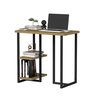 Mesa para Computador Mali 76cm com Prateleiras Estilo Industrial Freijó/preto - 6