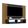 Painel para Tv Mirante Preto Ripas - 2