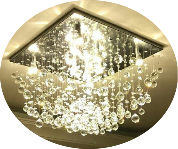 Luminária para sala de jantar em cristais legítimos - 1