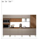 Ver imagem 7 de Cozinha Modulada Proença 6 Peças com Cristaleira e Balcão 120cm Nogueira Touch/nude Prime Tx -