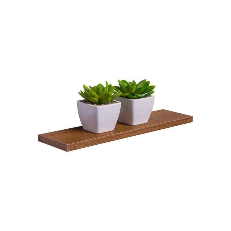 Prateleira 50 x 15cm Freijó Suporte Invisível Prateleira 50 x 15cm Freijó Suporte Invisível
