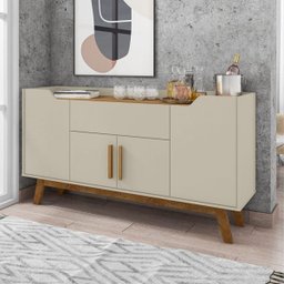 Buffet Aparador com Gaveta Impressious Off-White Cinamomo - 1