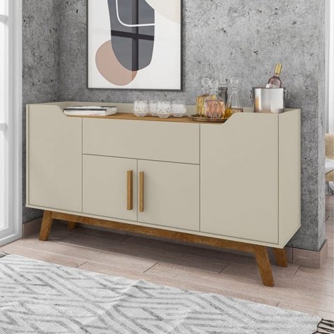 Buffet Aparador com Gaveta Impressious Off-White Cinamomo
