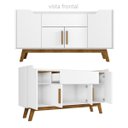 Ver imagem 4 de Buffet Aparador com Gaveta Impressious Branco Cinamomo