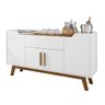 Buffet Aparador com Gaveta Impressious Branco Cinamomo - 2