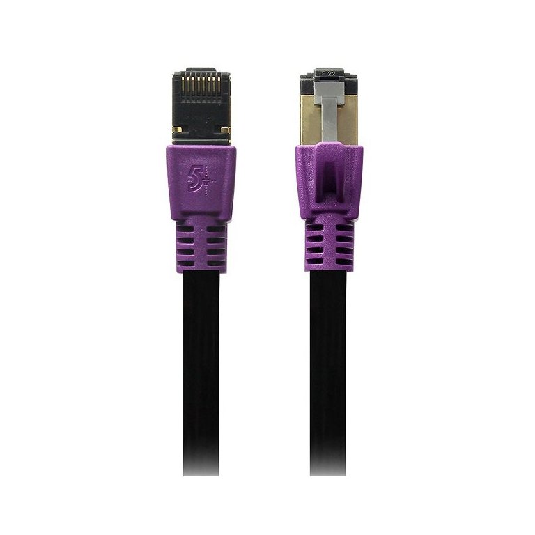Cabo de Rede CAT8 PATCH CORD FTP 2000 MHZ / 40 GBPS 3M Roxo 5+